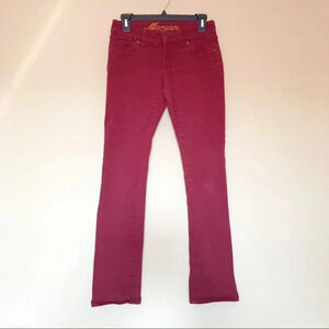 Delia’s Jeans Red Skinny Junior Size 3